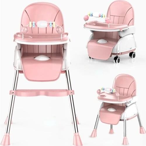 Portable Folding Baby Dining High Chair/Trona Bebé Children Feeding Chair Toddler Booster Seat Kids Food Eating Chair Baby Seat