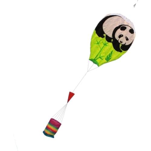 Outdoor Fun Sports 2.5m Power Panda Software Kite /Cartoon Kites With String And Handle Good Flying