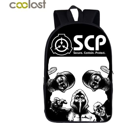 SCP Special Containment Procedures Foundation Backpack For teenager Scp-049 Women Men Casual Bag Children School Bags Backpack