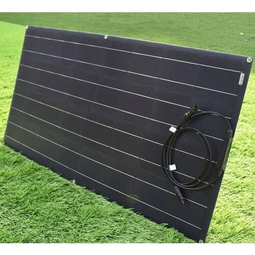 Made In China export quality full power portable single crystal solar panels for trailers and camping, 100W, 18V