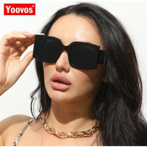 Yoovos Square Sunglasses Women 2021 Women Sunglasses Vintage Luxury High Quality Glasse Square Brand Designer Female Oculos