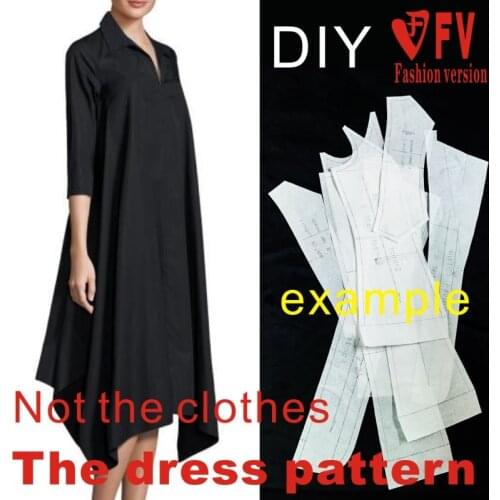 Dress template 1:1 physical pattern cutting drawing clothing sewing drawing BLQ-280