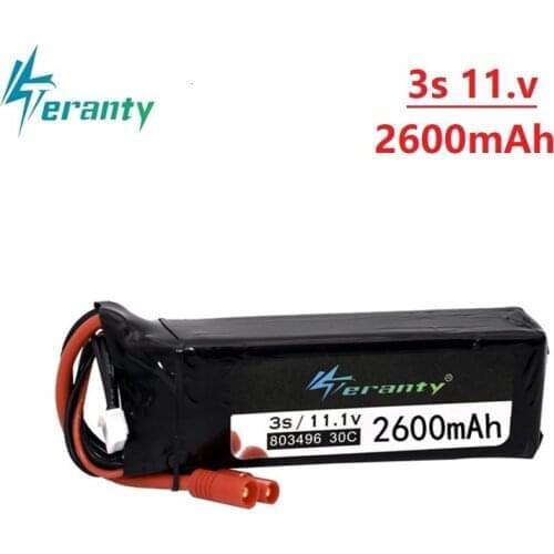 Upgraded 2600mah 11.1v Battery For BAYANGTOYS X16 X21 X22 803496 11.1v 2200mah 3s Battery for X16 x21 RC Quadcopter Spare Parts