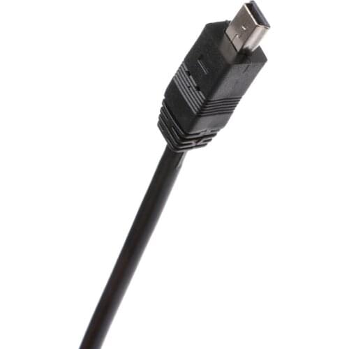 USB 2.0 Type A Male To Male Mini USB Y Splitter Power Data Cable For Mobile HDD