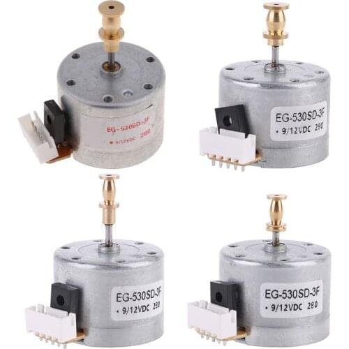 EG530SD-3F DC5-12V 3-Speed 33/45/78 RPM Metal Turntables Motor for Record Player 103E