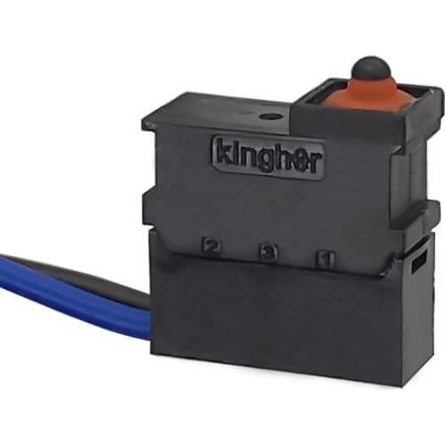 Waterproof Sealed Microswitch Limit Lead 2 Pin Normally Open Normally Closed Long Life 15.2mm Embedded