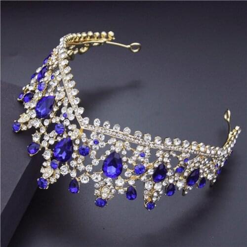 Gorgeous Crystal Rhinestone Tiaras and Crowns Bridal Wedding Crown Hair Jewelry Headbands Diadem Head Ornaments