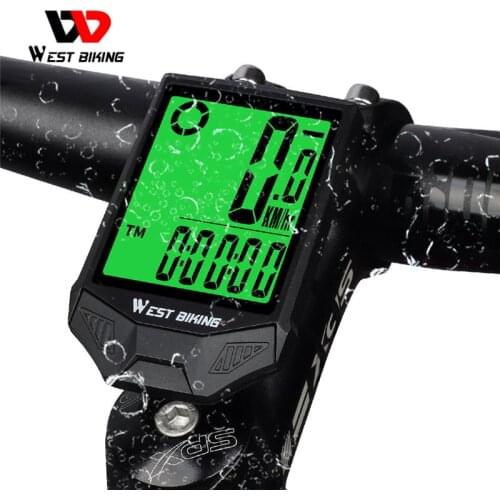 WEST BIKING Waterproof Bicycle Computer Wireless MTB Cycling Rainproof Speedometer Odometer Stopwatch Bike Accessories
