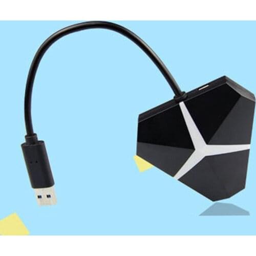 1-drag-4 Computer Laptop USB Splitter Adapter Plastic 7 Color Light USB 3.0 High Speed Portable Hub