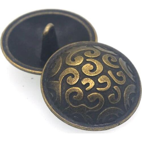 10PCs Metal Sewing Buttons Scrapbooking Round Shank RetroStyle Costura Botones Decorate bottoni botoes M1019