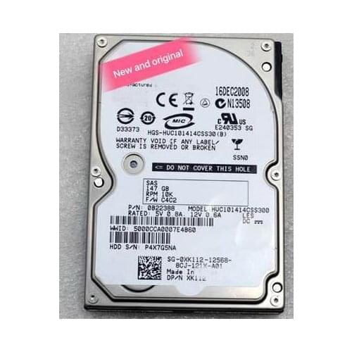 100%New In box 3 year warranty HUC101414CSS300 SAS 146G 2.5inch 10K Need more angles photos, please contact me
