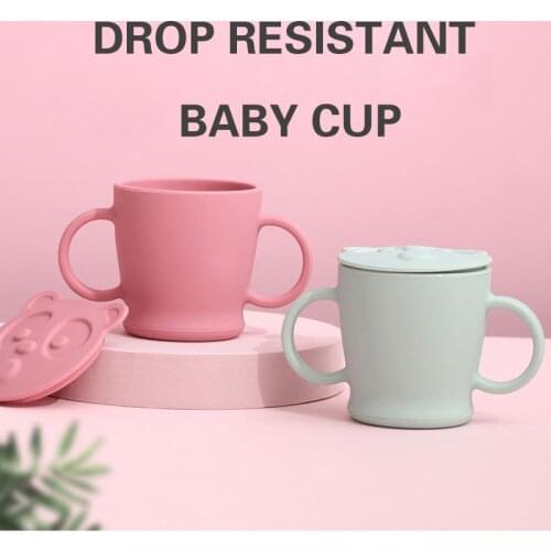 120ML Baby Infant Learning Feeding Food Bowl Cup with Handle Silicone Snack Dishes Storage Container Children Plate Tableware