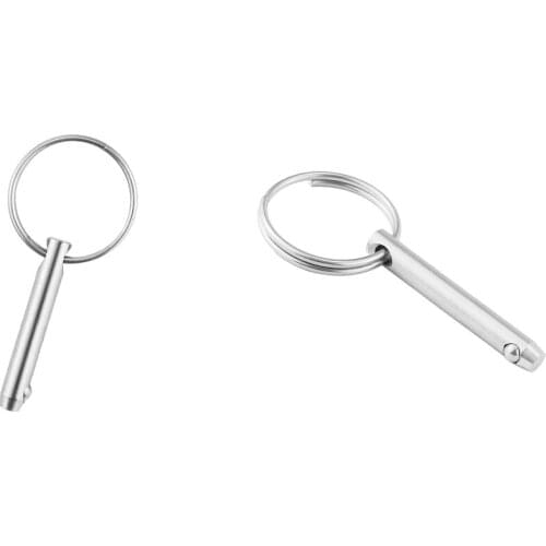 2 Pcs 316 Stainless Steel Boat Top Deck Hinge Quick Release Pin 6.3 X 51mm