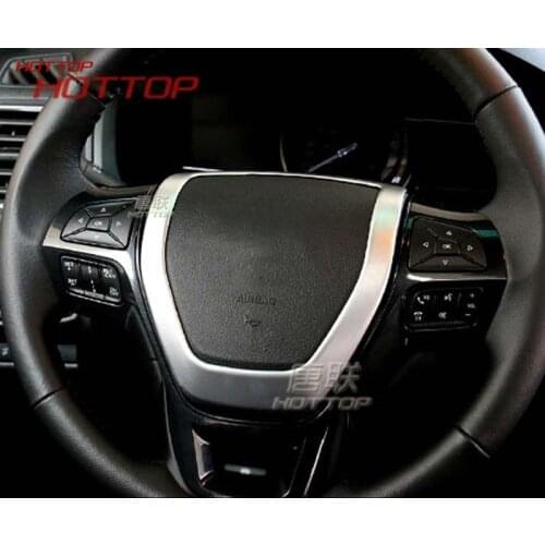 ABS High quality Steering Wheel Cover Trim Frame Decor Fit For Ford Explorer 2016 2017