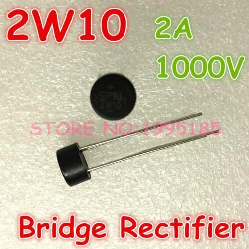 20Pcs/Lot 2W10 2A1000V Diode Bridge Rectifier 2W10