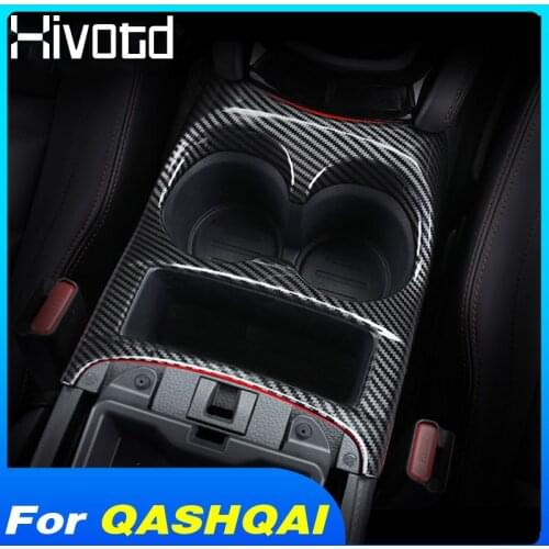 For Nissan Qashqai j11 Dualis 2020 2019 Car Console Central Water Cup Holder Cover Auto Decoration Trim Interior Accessories