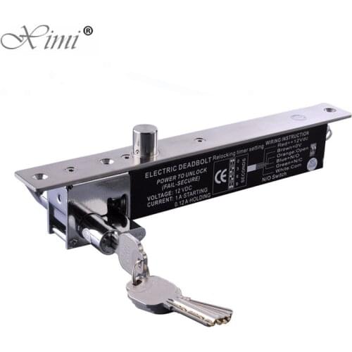 Hot Sale Emergency Electric Lock System NO Type Power To Open Fail Secure Low Temperature Door Electric Bolt Lock With Key