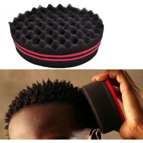 32 Holes MagicTwist Hair Curl Sponge Brush Double Sides Design Coil Wave for Natural Hair Suit For Both Men And Women