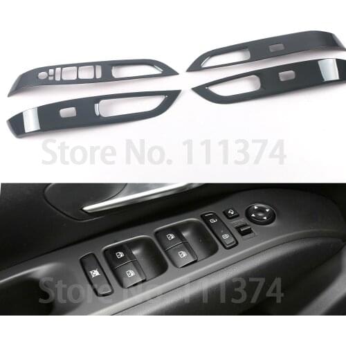 Chrome Door Armrest Cover For Hyundai Tucson L NX4 2021 Stainless Steel Window Switch Frame Styling Decoration Accessories