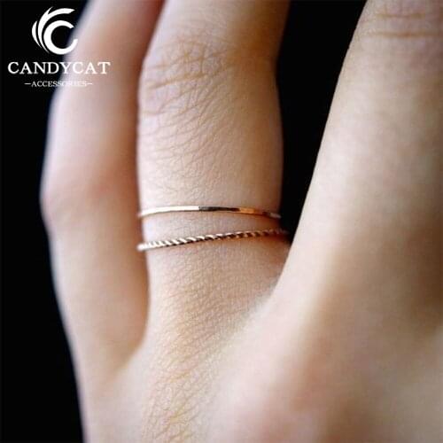 Korean Exquisite Trendy Ring Set Simple Gold Rings For Women Wedding Rings Engagement Rings Party Beach Jewelry Wholesale