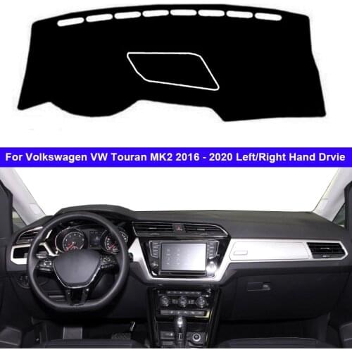 Car Dashboard Cover For Volkswagen VW Touran MK2 2016 2017 2018 2019 2020 Auto Dash Mat Carpet Cape Anti-sun Sun shade Dashmat