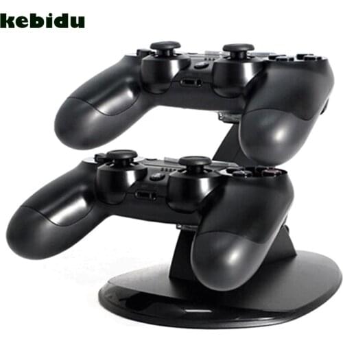 Kebidu Mini Joystick For PS4 Charger DC 5V 1000M Gaming Controller Charging Stand Holder for Sony Play Station 4 For PS4 Charger