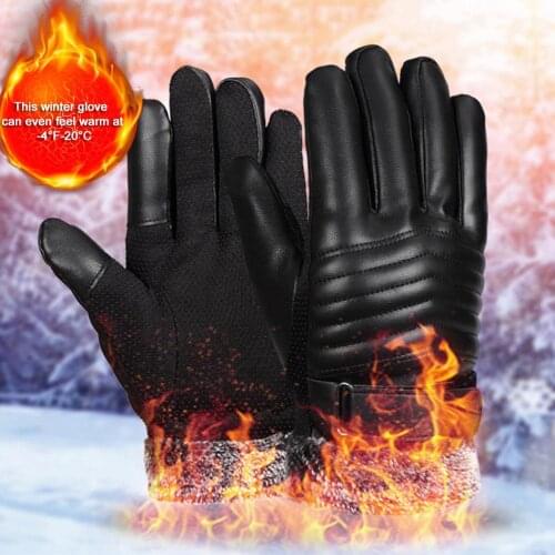 Fashion Winter Waterproof Ski Gloves Windproof Touchscreen Gloves Thickened Warm Breathable Gloves for Outdoor Sports