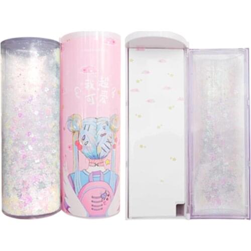 NBX newmebox Quicksand pink pencil case password Charging reusable Pencil cases multifunctional cute Suitable for use in girls