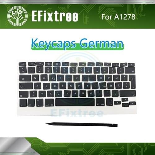 New Full New Set Keys German Keyboard For Macbook Pro 13'' 15'' A1278 A1286 A1297 Key Caps Keycap 2009 2010 2011 2012 AP02 AP04