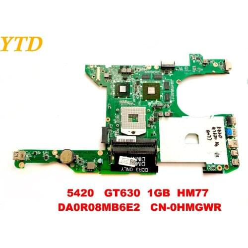 Original for DELL 14R 5420 laptop motherboard 5420 GT630 1GB HM77 DA0R08MB6E2 CN-0HMGWR tested good free shipping