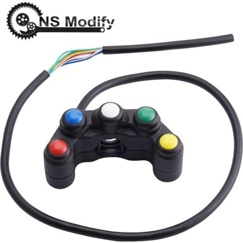 NS Modify 12V Headlight Motorcycle Switches Fog Lights Horn Controller Switch Scooter Handlebar Signal Lamp ON OFF Button Switch