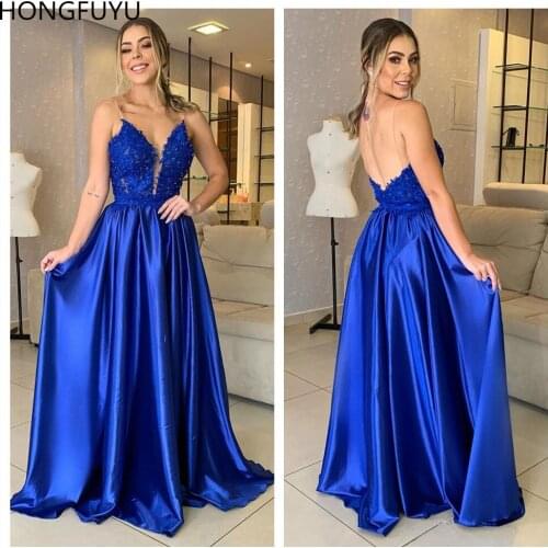 HONGFUYU vestidos de fiesta largos Prom Dresses 2021 elegantes de gala Crystals Lace Two Pieces Evening Gowns Detachable Skirt