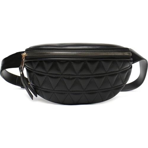 Hot Sale Fashion PU Leather Fanny Chest Bag Solid Color Women Waist Belt Pack Classic Ladies Girls Shoulder Crossbody Bag
