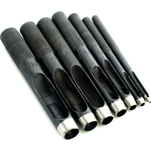 Leather Cutting Dies Herramientas Para Cuero Handmade DIY Leather Material Belt Round Punch Leather Black German Punch