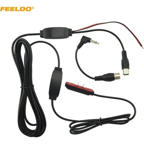 FEELDO 1Set Tiny Car Window IEC Active Digital TV antenna With Built-in Amplifier #AM4585