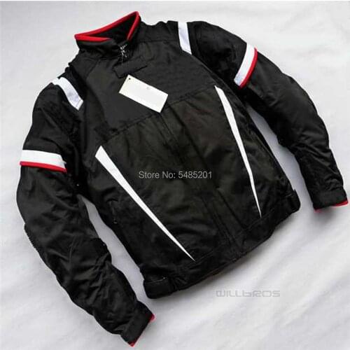 Blue Red Motorcycle Winter Riding Jacket with Cotton Lining for Winter M1 Racing Team Clothes