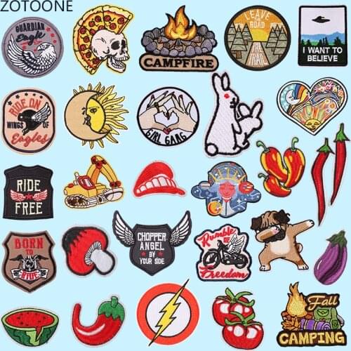 ZOTOONE Lightning Patch for Clothing Iron on Embroidered Sewing Applique Cute Sew on Fabric Badge DIY Apparel Accessories Gift G