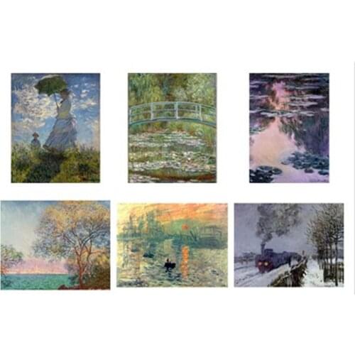 World Famous Painting Monet Diamond Painting Cross Stitch Full Diamond Embroidery Home Decoration Mosaic Handmade Craft GJ7686