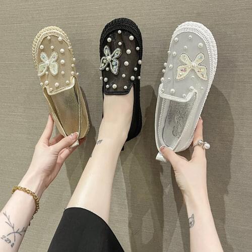 New Women Flats 2021 Spring Summer Ladies Mesh Flat Shoes Women Soft Breathable Sneakers Women Casual Shoes Zapatos De Mujer