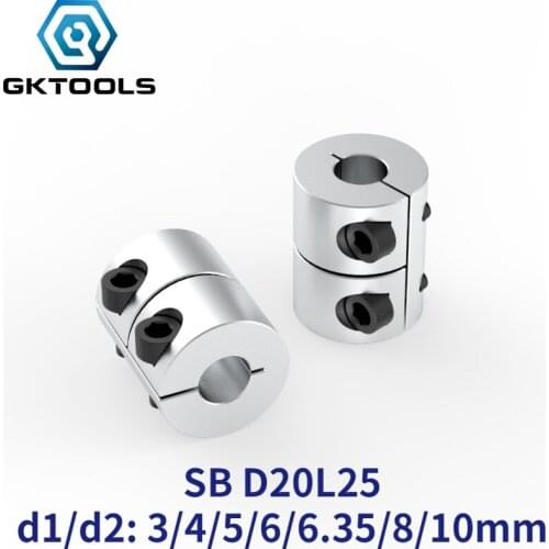 Rigid shaft coupler clamp stepper servo motor coupling 3d printer parts 3/4/5/6/6.35/8/10 D20L25 for creality cr10 ender-3