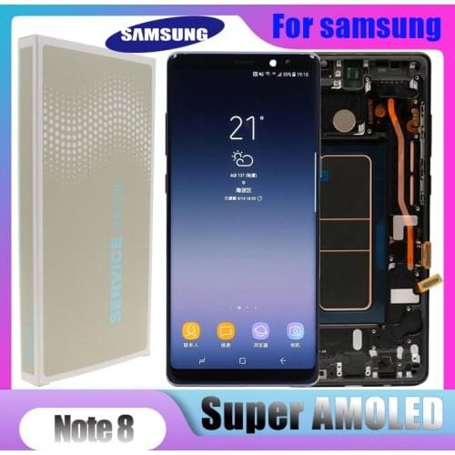 6.3" Super AMOLED Note8 LCD For Samsung Galaxy NOTE 8 LCD N9500 N9500F LCD Display touch screen Digitizer Assembly replacement