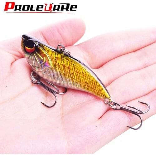 1Pcs Blade VIB Sinking Hard Lures 6cm 14g Winter Fishing Vibration Long Cast Plastic Artificial Baits Tackle Wobbler Isca Peche