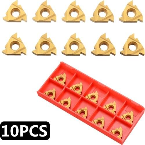 10Pcs 16ER AG60 External Cutter Tools Thread Carbide Inserts CNC Tools Blade Lathe Turning Tools