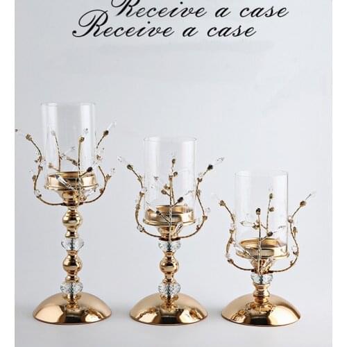 10 PCS style European creative candle holder wedding wrought iron candle holder candle utensils metal crafts decorative orname