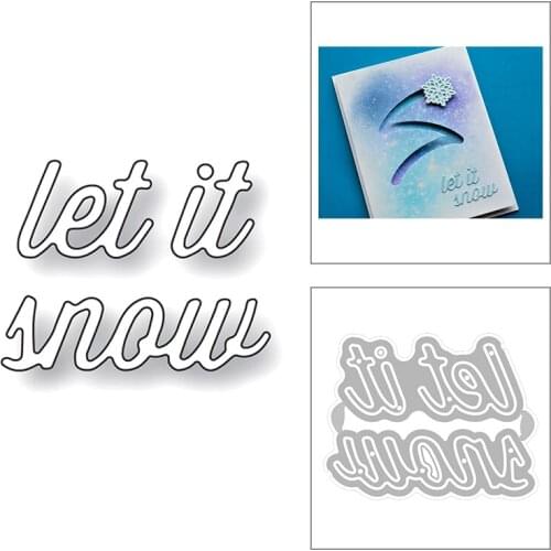2020 New English Words Let It Know Metal Cutting Dies For DIY Cut Paper Making Decoration Greeting Card Scrapbooking No Stamps