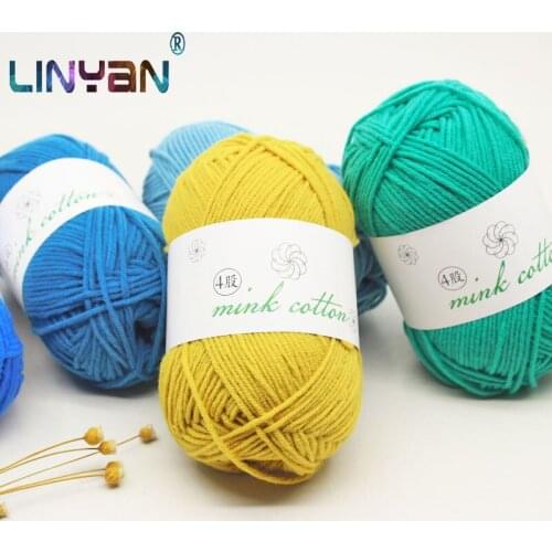 500g /lot Baby Cotton yarn for crochet Medium thickness Hand knitting line Milk cotton thread Children Crochet thread ZL6474