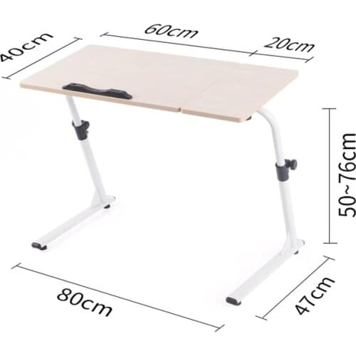 60+20)*40cm Multipurpose Laptop desk Adjustable height office desk With mouse board