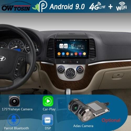 9"IPS 8 Core 4G+64G Android 9.0 Car Radio Multimedia Stereo Audio Player GPS For Hyundai Santa Fe 2 SantaFE 2006-2012 Head Unit