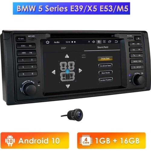 Android 10.0 4G 64G 1 DIN GPS player DVD Navi for BMW Series 5 E39 BMW X5 E53 M5 E38 BT AM FM RDS DVR OBD WIFI CANBUS Multimedia