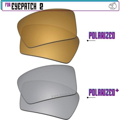 EZReplace Polarized Replacement Lenses for - Oakley Eyepatch 2 Sunglasses - Sir P Plus-GunmetalP